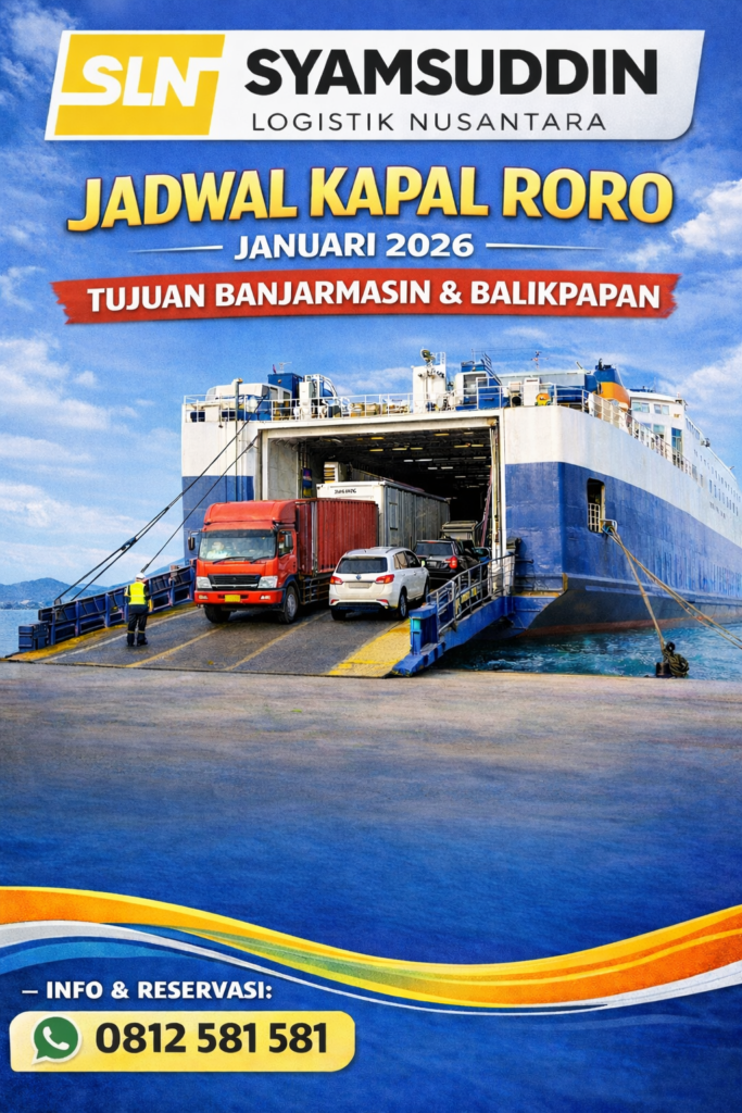 Jadwal Kapal RoRo Jakarta ke Banjarmasin & Balikpapan – Januari 2026
